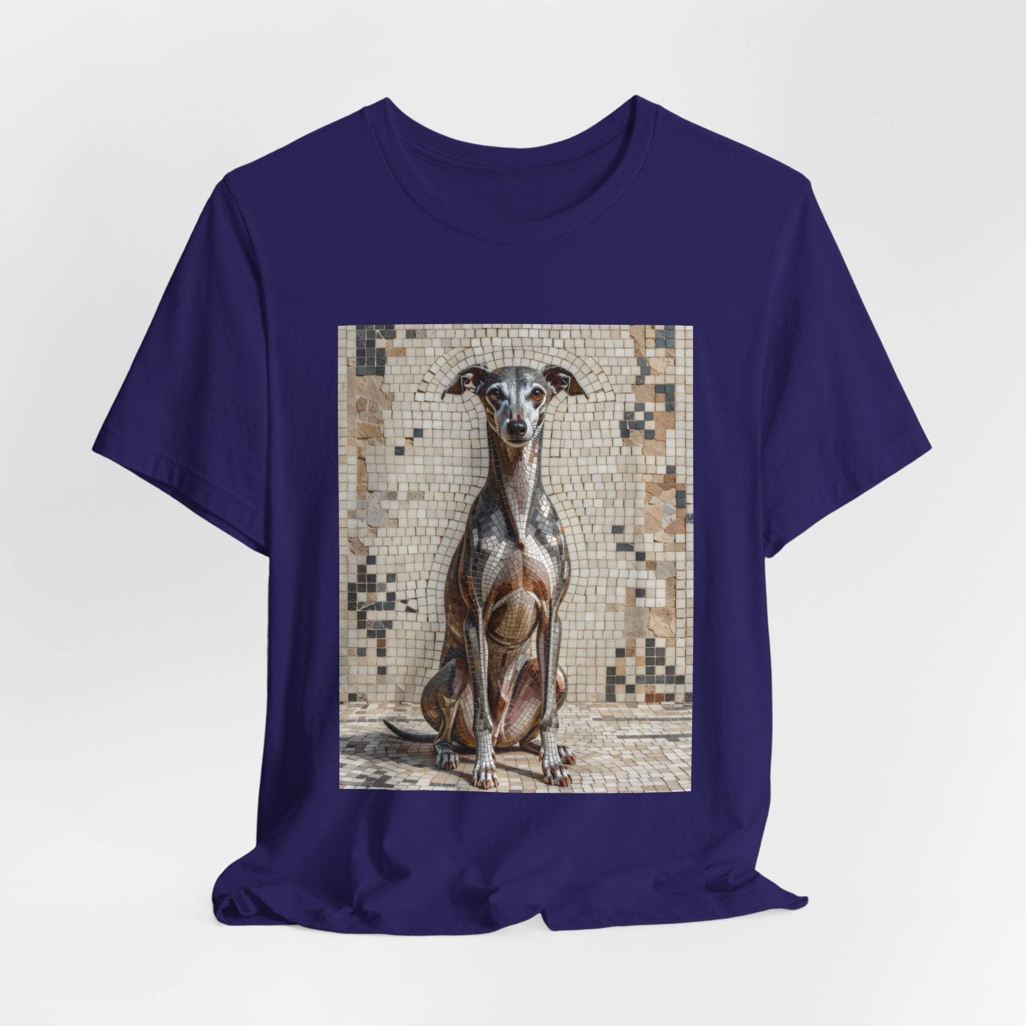 Italian Greyhound T Shirt | Living Work of Art Collection | Mosaic Style