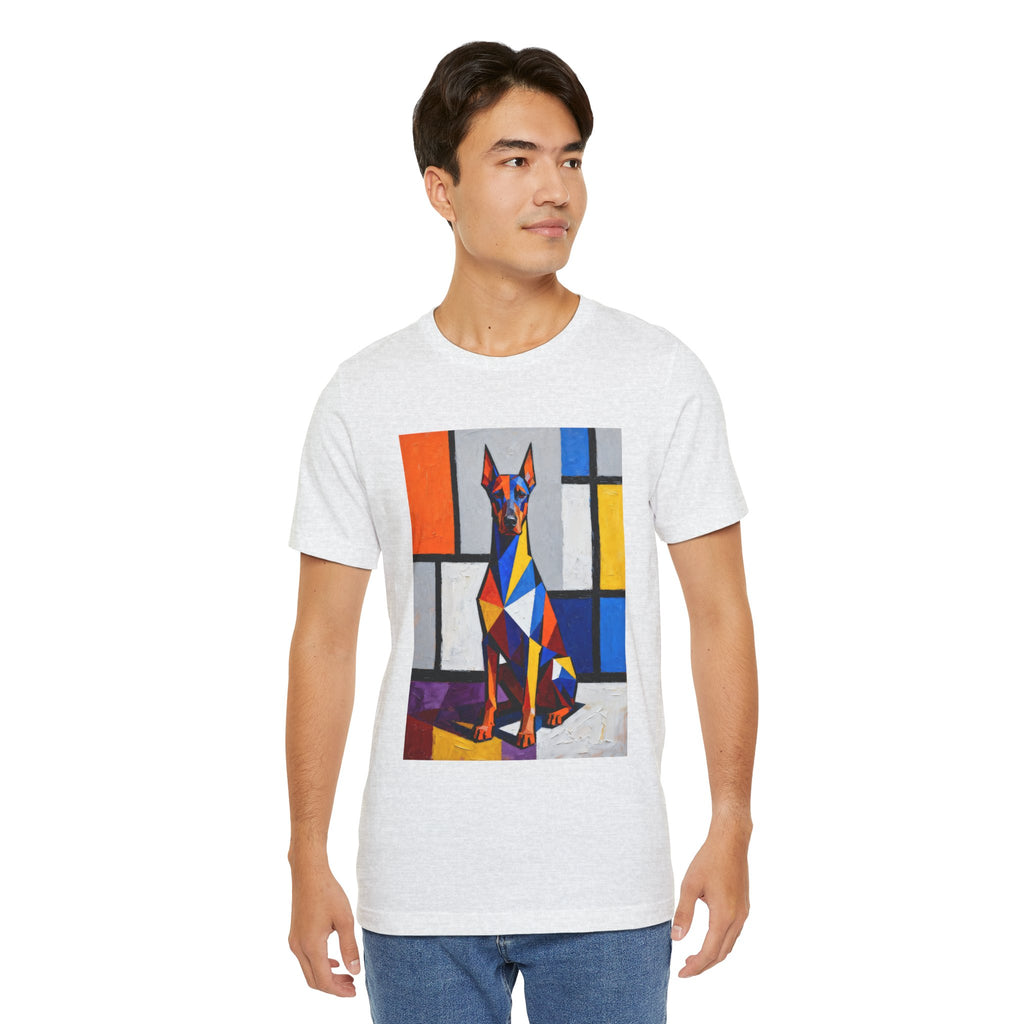 Doberman Pinscher T Shirt | Living Work of Art Collection | Cubist Style
