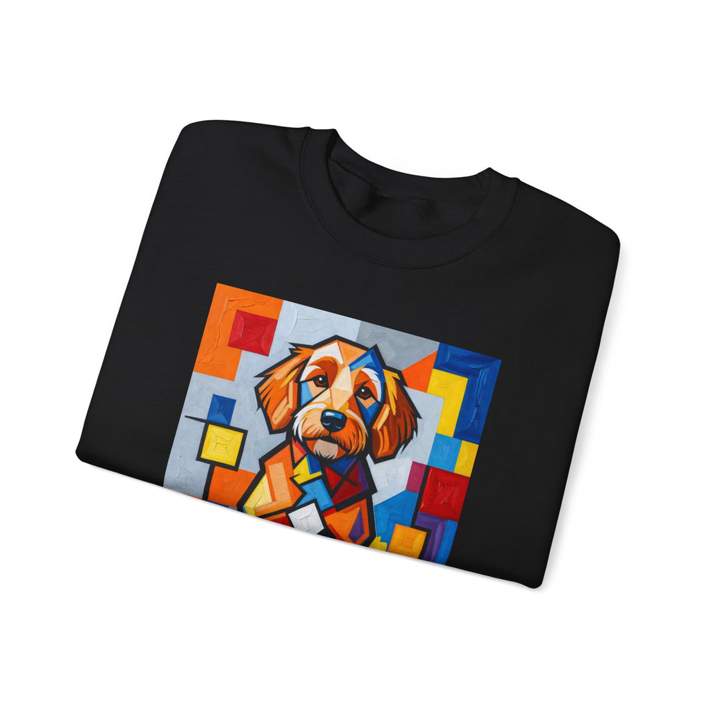 Goldendoodle Sweatshirt | Living Work of Art Collection | Cubist Style