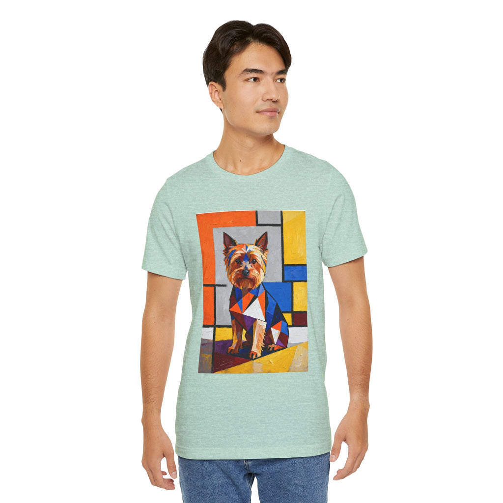 Yorkshire Terrier T Shirt | Living Work of Art Collection | Cubist Style