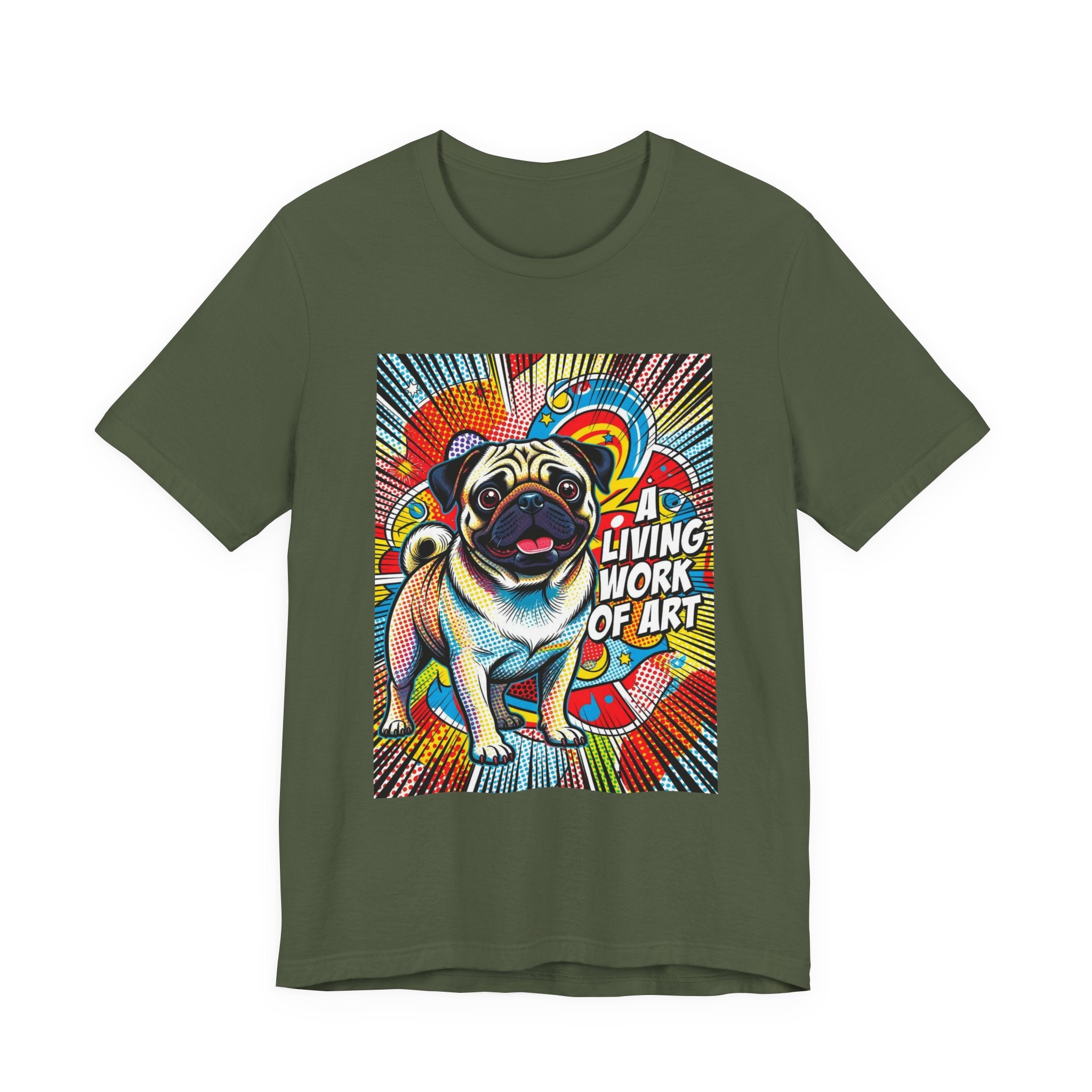 Pug T Shirt | Living Work of Art Collection | Pop Art