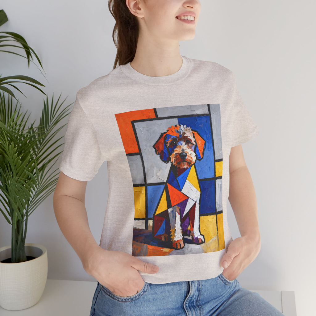 Schnoodle T Shirt | Living Work of Art Collection | Cubist Style
