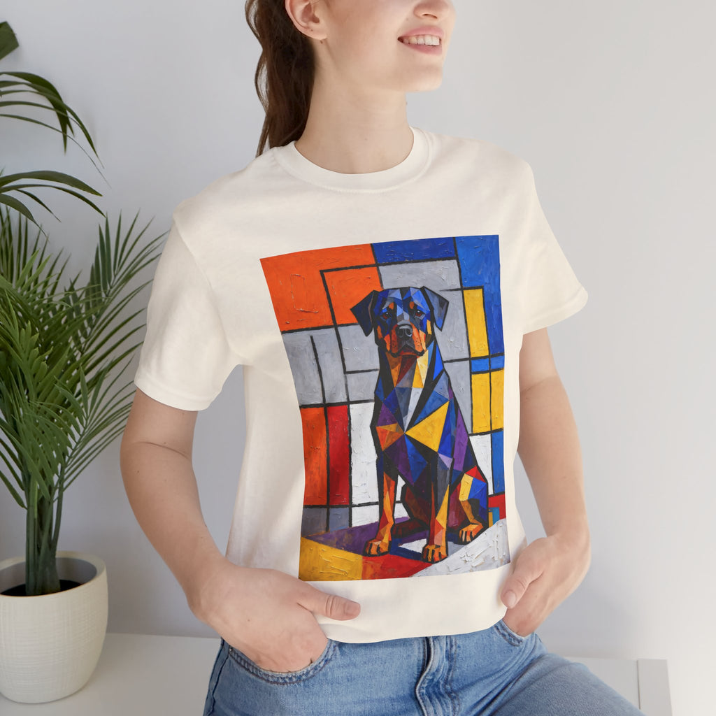 Rottweiler T Shirt | Living Work of Art Collection | Cubist Style