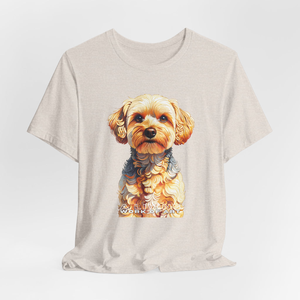 Yorkipoo T Shirt | Living Work of Art Collection | Pointillism Style