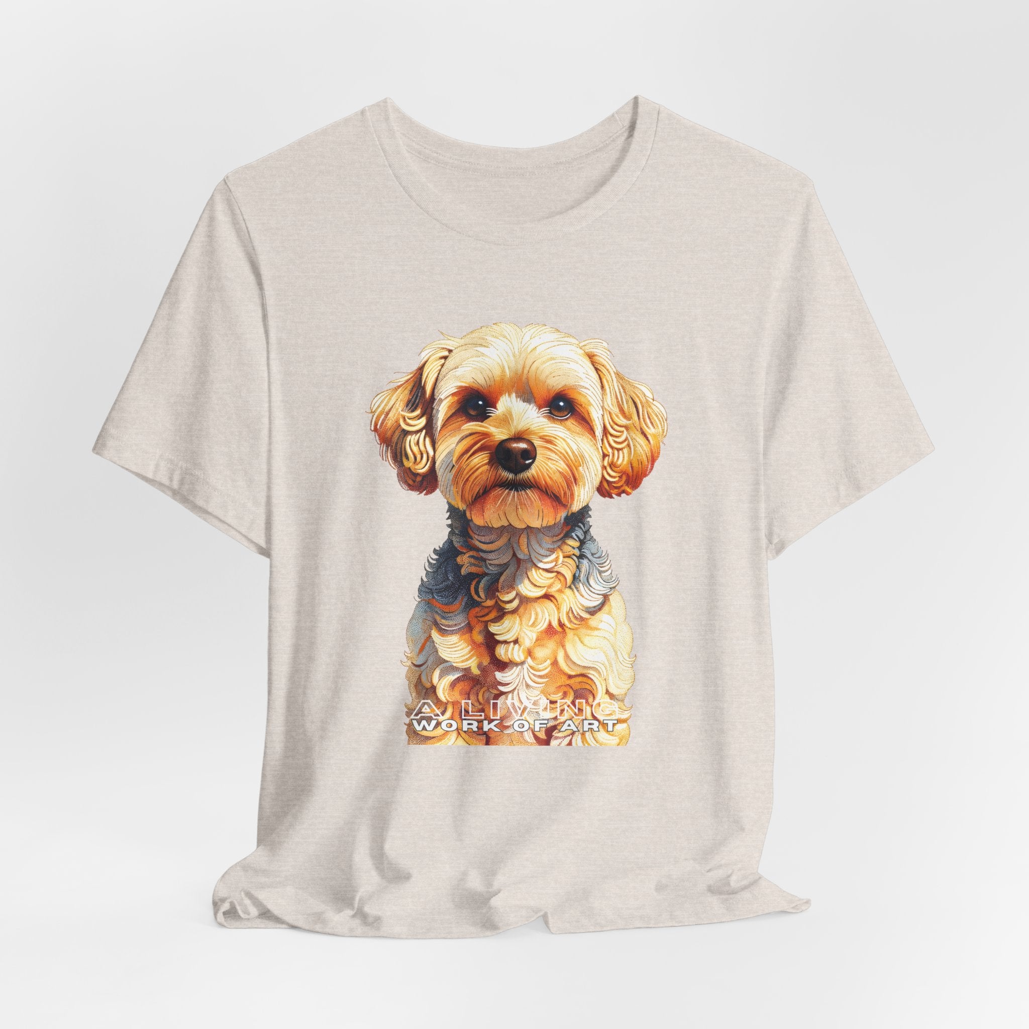 Yorkipoo T Shirt | Living Work of Art Collection | Pointillism Style