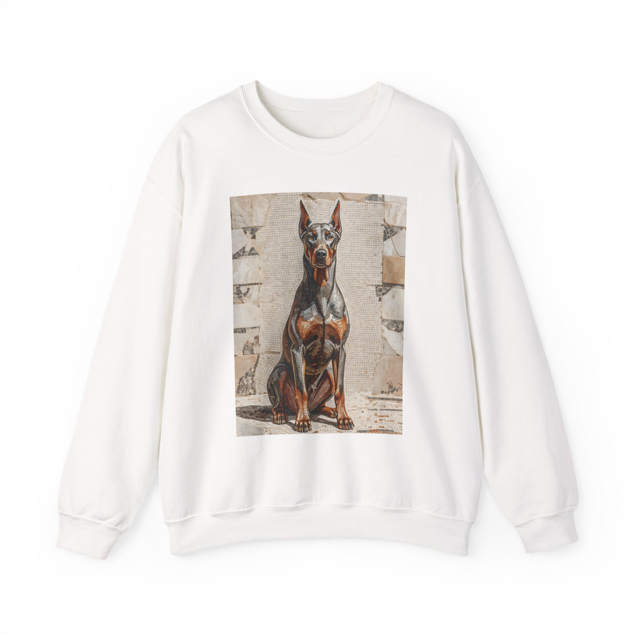 Doberman Pinscher Sweatshirt | Living Work of Art Collection | Mosaic Style