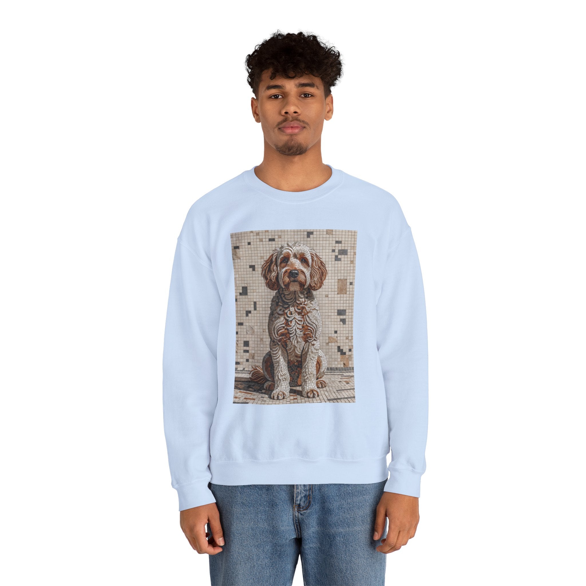 Schnoodle Sweatshirt | Living Work of Art Collection | Mosaic Style