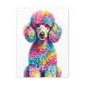 Poodle Canvas Wall Art | Living Work of Art Collection | Pointillism Style Print