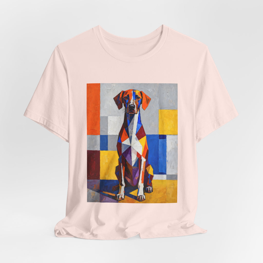 German Shorthaired Pointer T Shirt | Living Work of Art Collection | Cubist Style