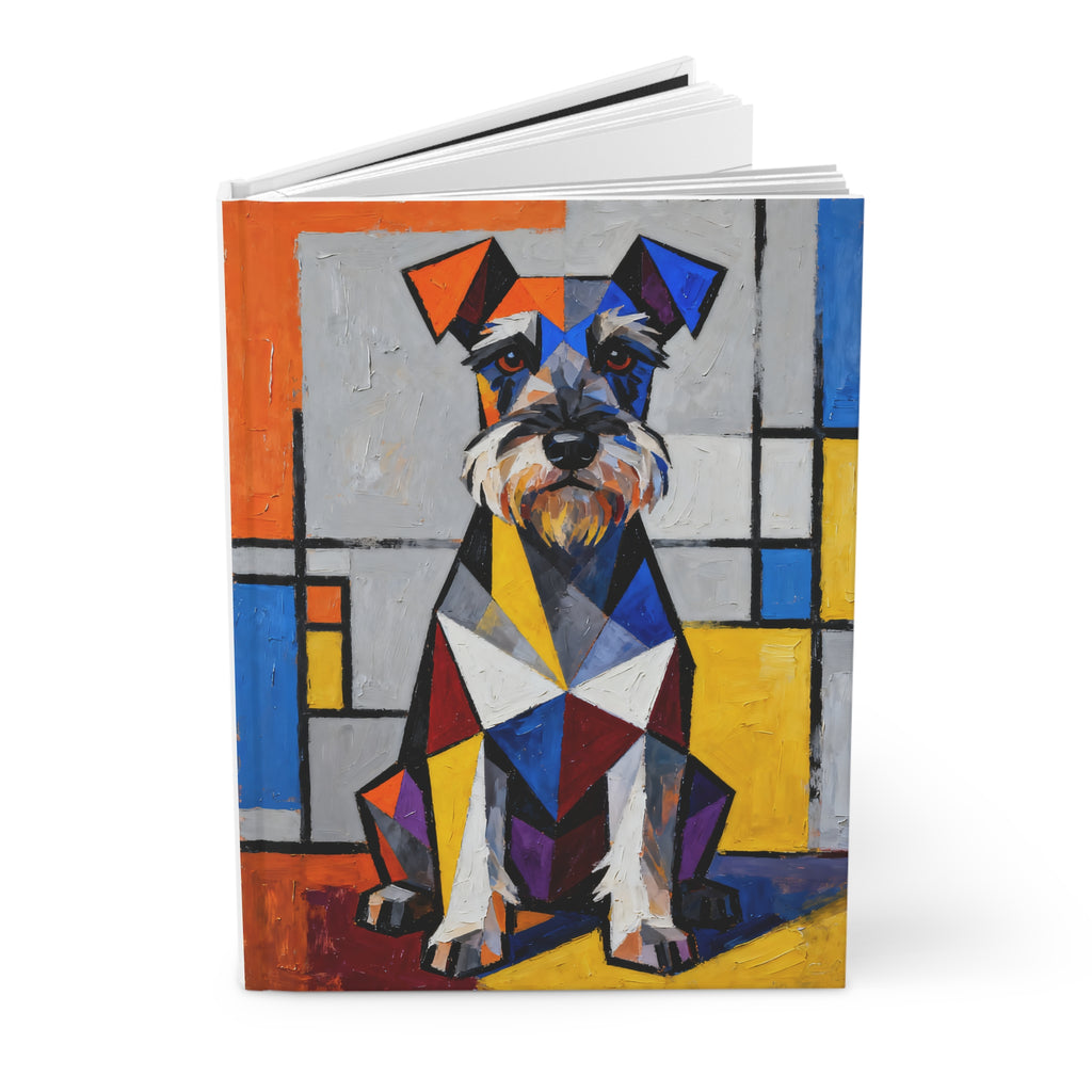 Schnauzer Notebook | Living Work of Art Collection | Cubist Style