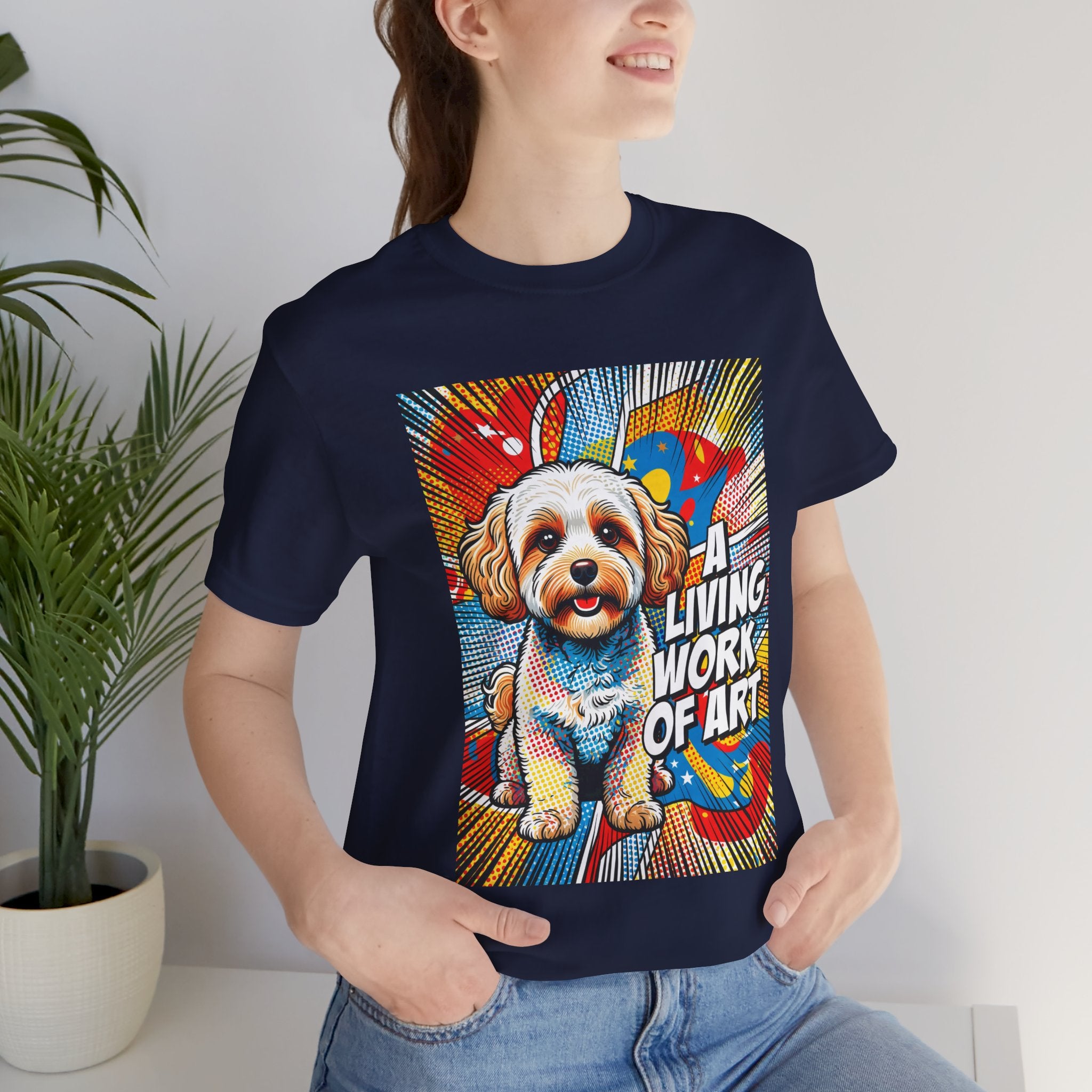 Maltipoo T Shirt | Living Work of Art Collection | Pop Art