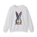 Boston Terrier Sweatshirt | Living Work of Art Collection | Pointillism Style