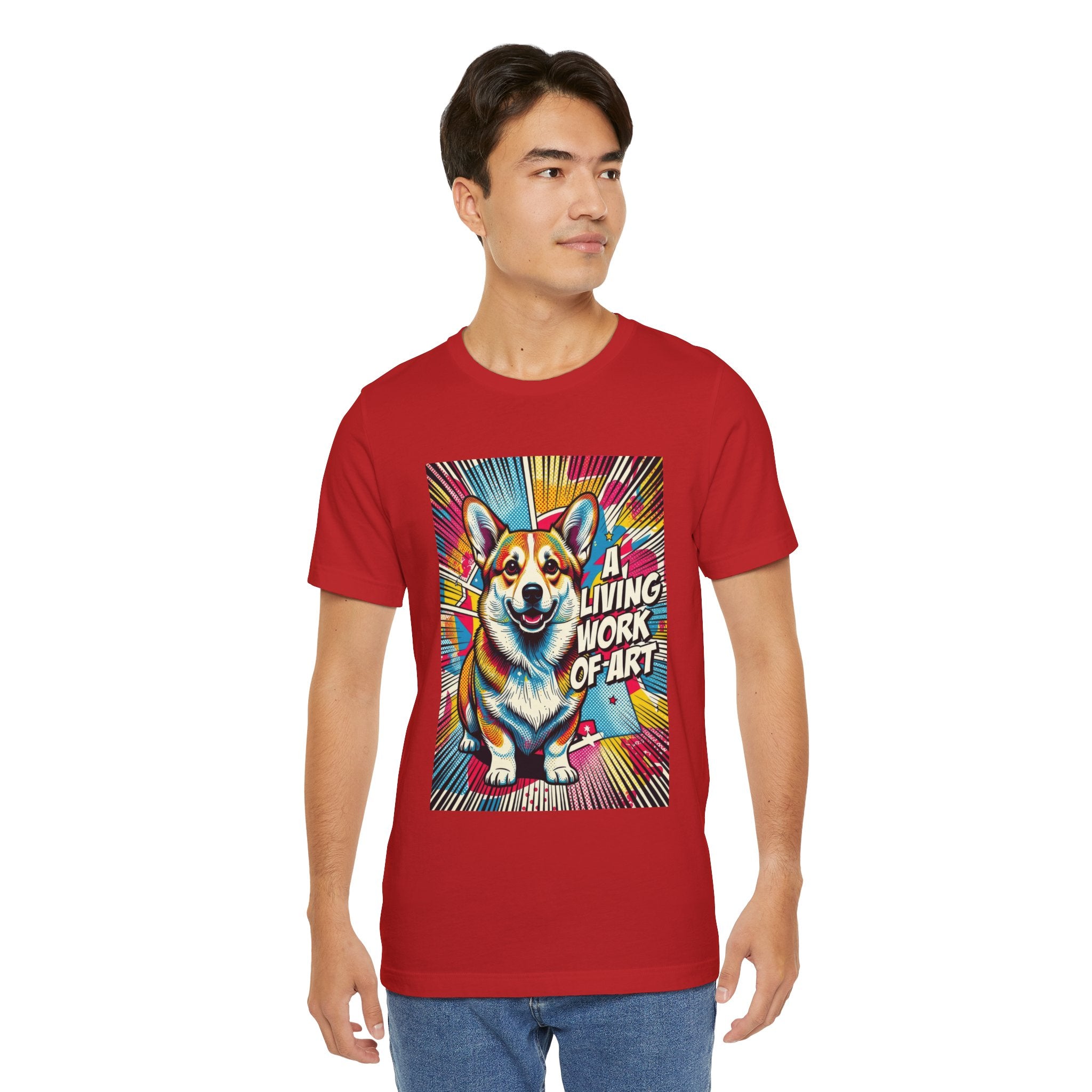 Corgi T Shirt | Living Work of Art Collection | Pop Art