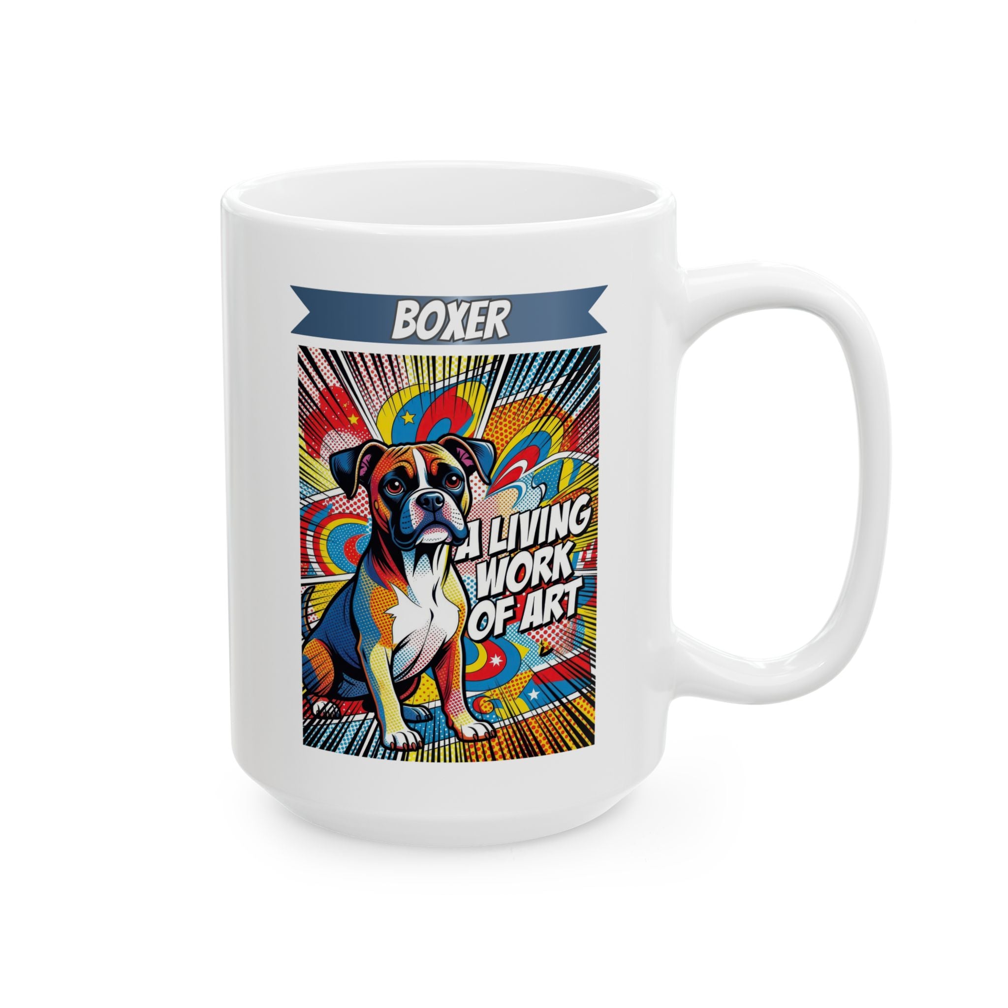 Boxer Coffee Mug | Living Work of Art Collection | Pop Art