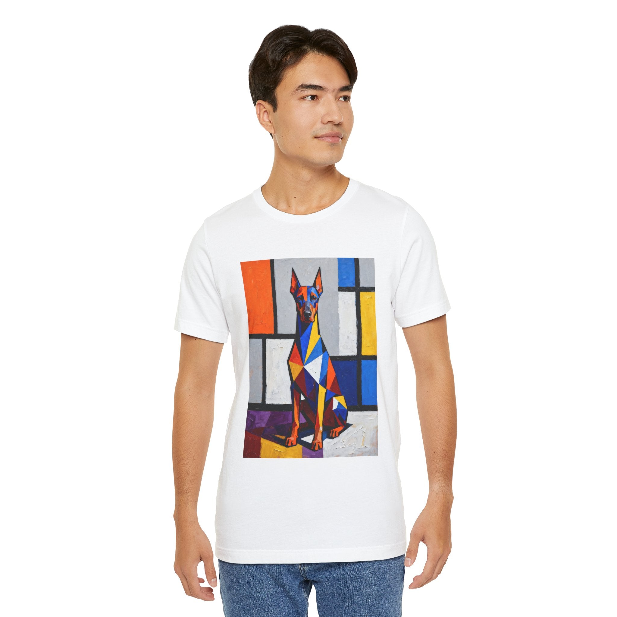Doberman Pinscher T Shirt | Living Work of Art Collection | Cubist Style