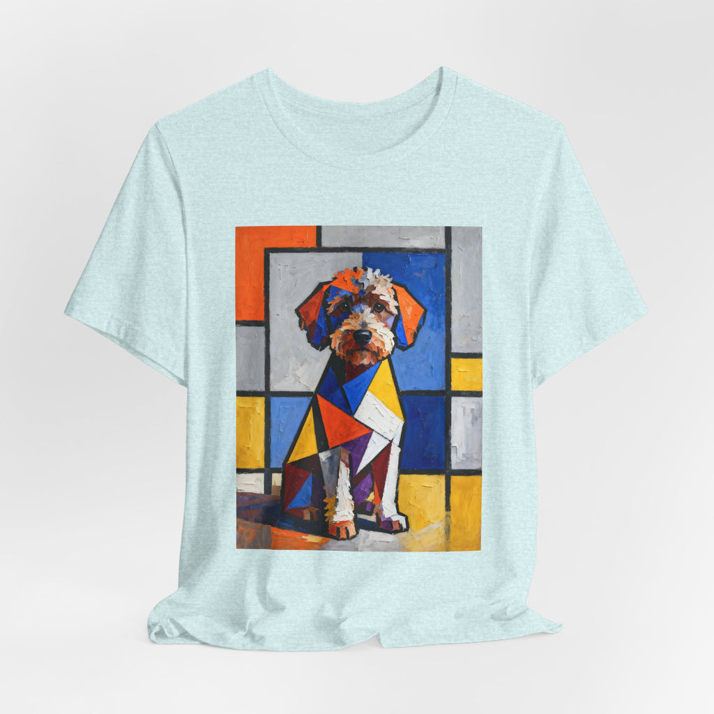 Schnoodle T Shirt | Living Work of Art Collection | Cubist Style