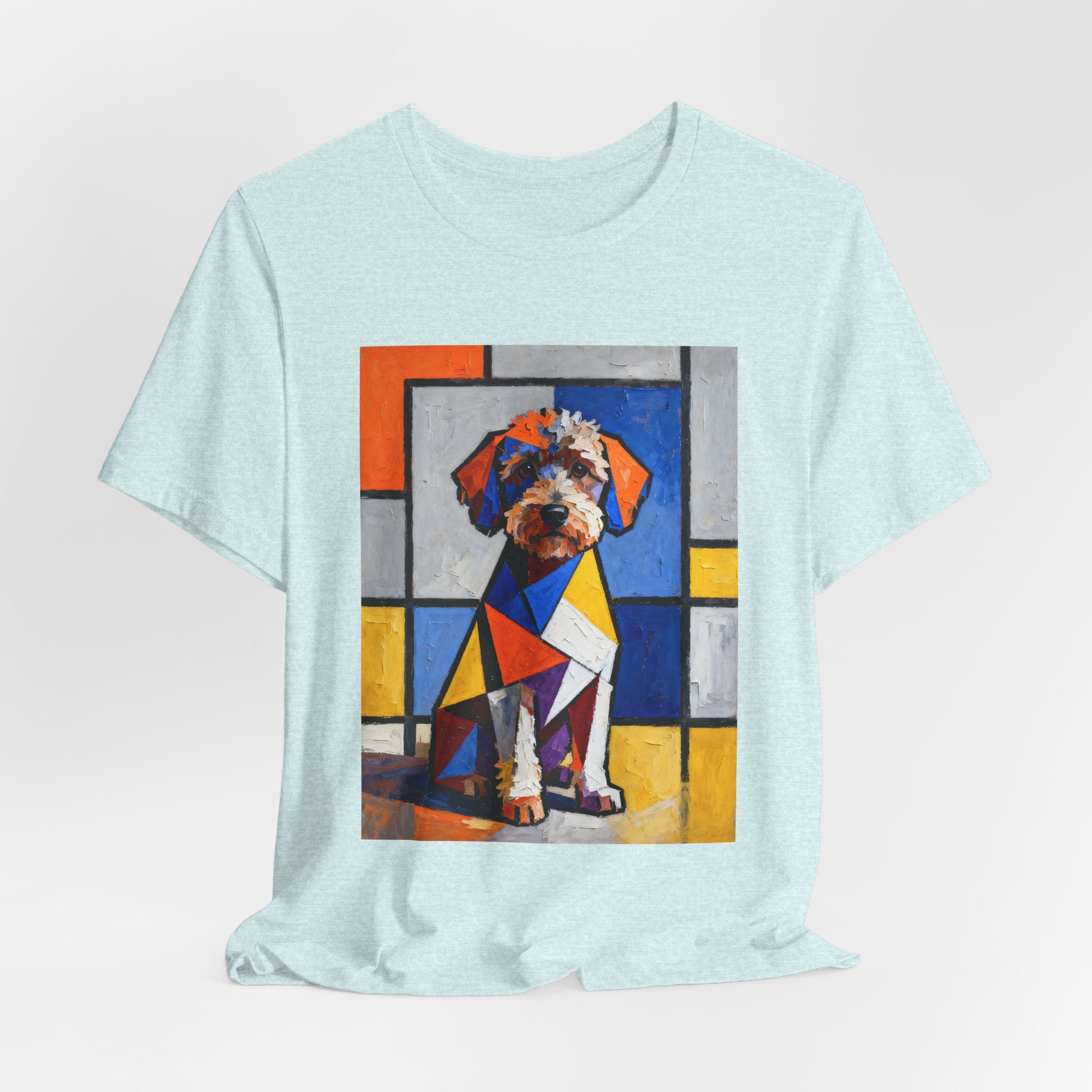 Schnoodle T Shirt | Living Work of Art Collection | Cubist Style
