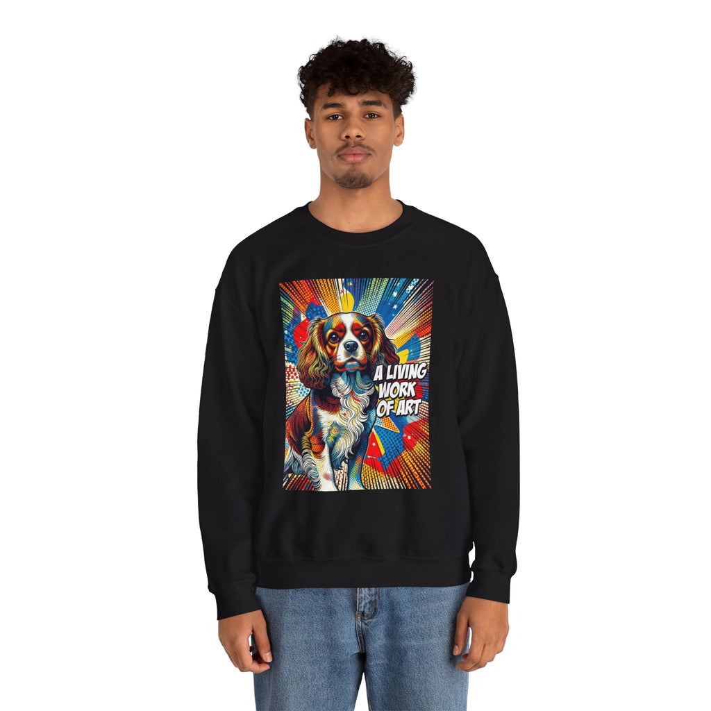 Cavalier King Charles Spaniel Sweatshirt | Living Work of Art Collection | Pop Art