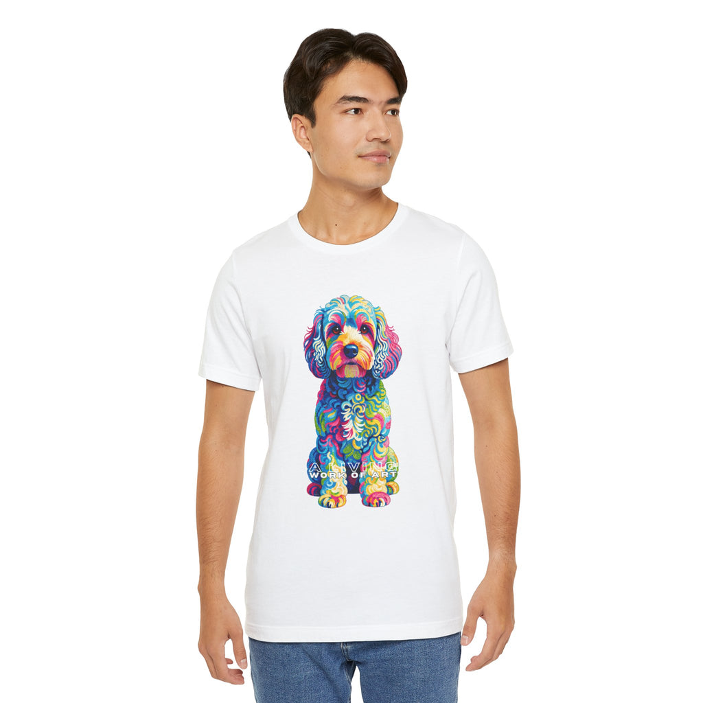 Cockapoo T Shirt | Living Work of Art Collection | Pointillism Style