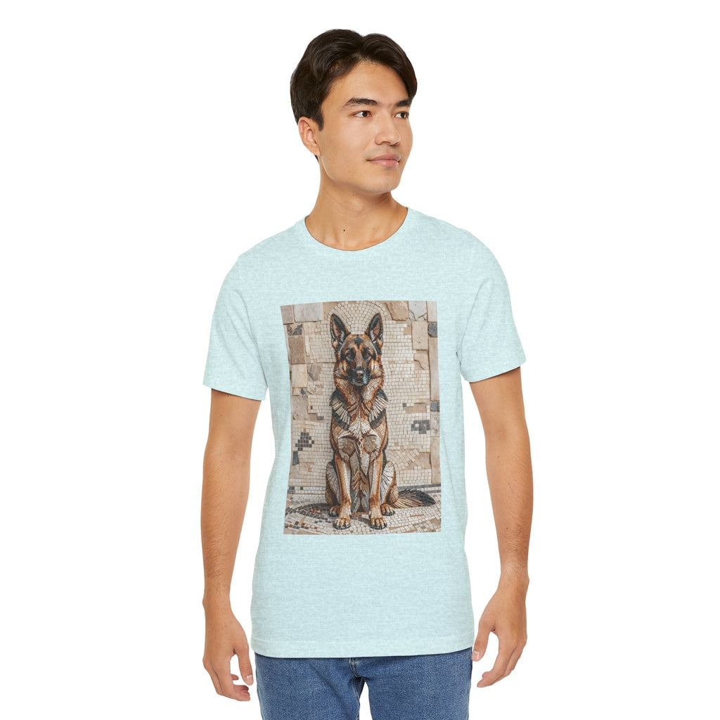 German Shepherd T Shirt | Living Work of Art Collection | Mosaic Style