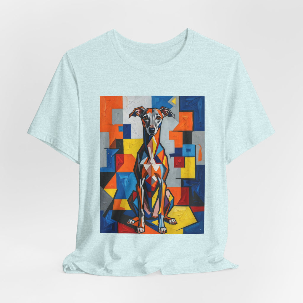 Italian Greyhound T Shirt | Living Work of Art Collection | Cubist Style