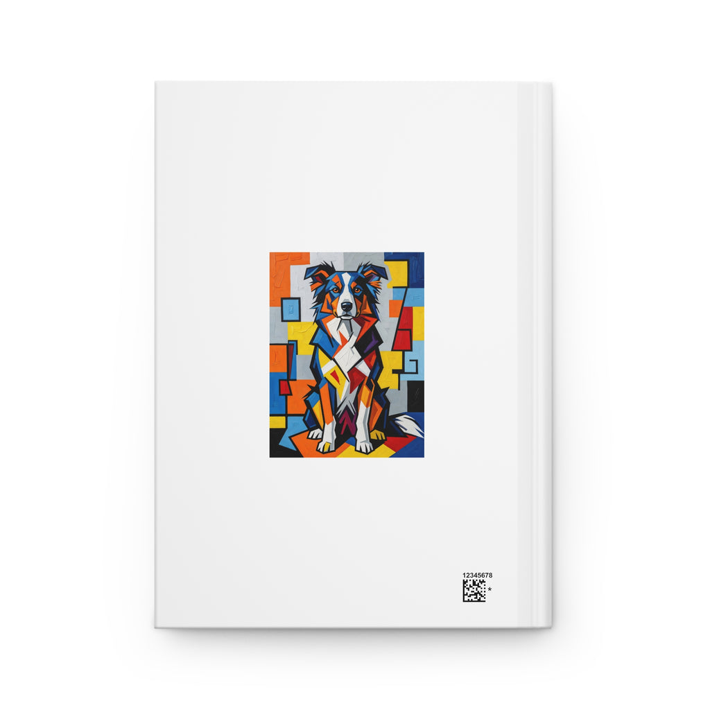 Border Collie Notebook | Living Work of Art Collection | Cubist Style