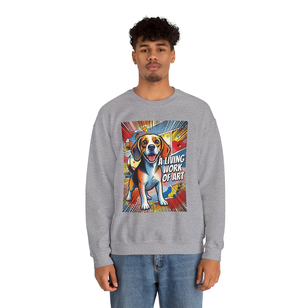 Beagle Sweatshirt | Living Work of Art Collection | Pop Art