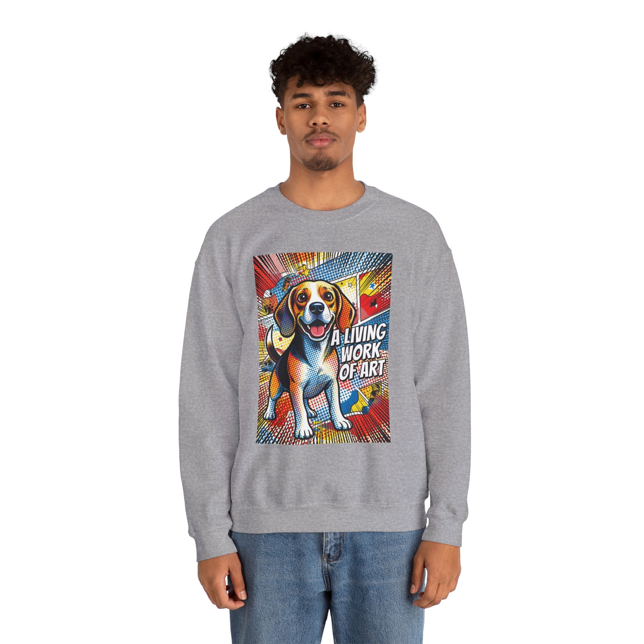 Beagle Sweatshirt | Living Work of Art Collection | Pop Art