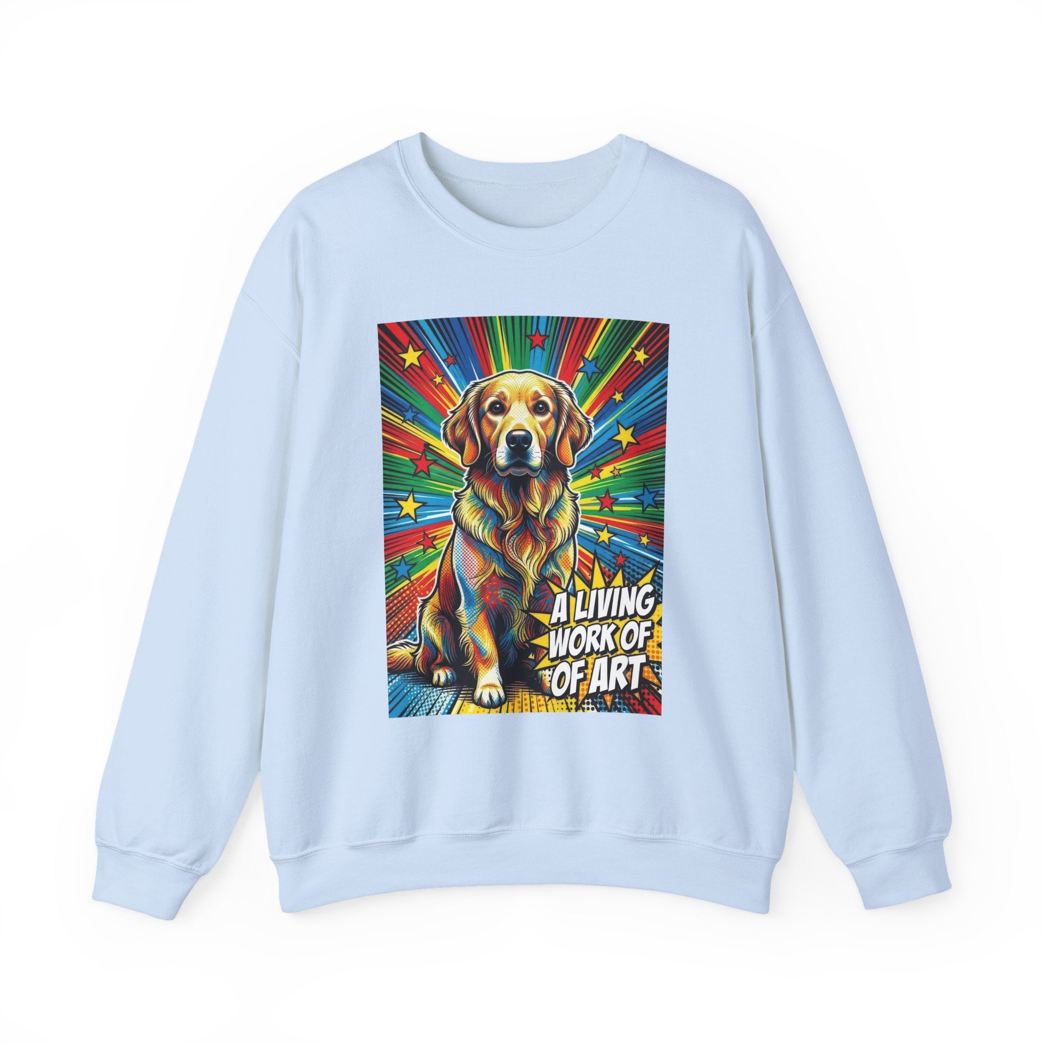 Golden Retriever Sweatshirt | Living Work of Art Collection | Pop Art