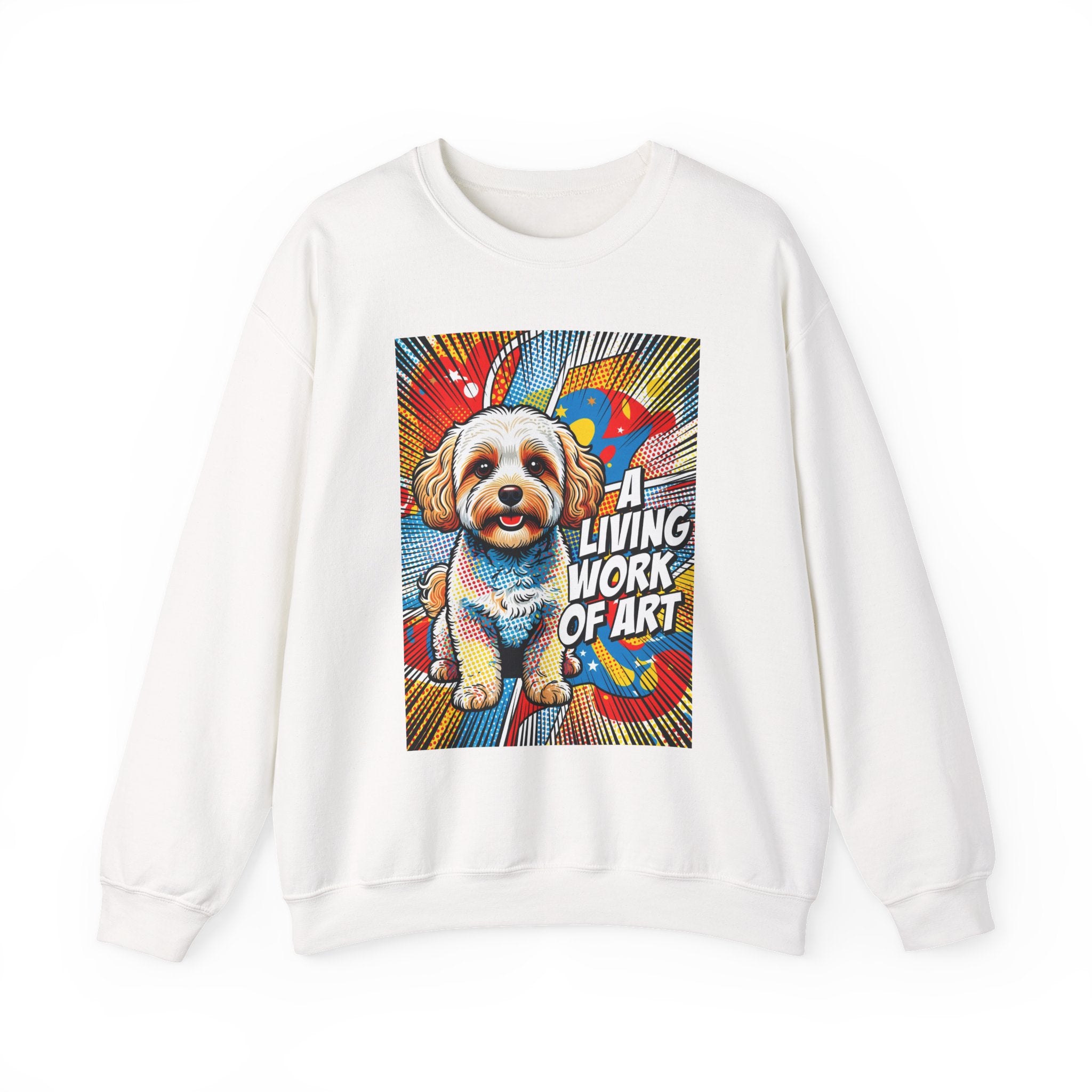 Maltipoo Sweatshirt | Living Work of Art Collection | Pop Art