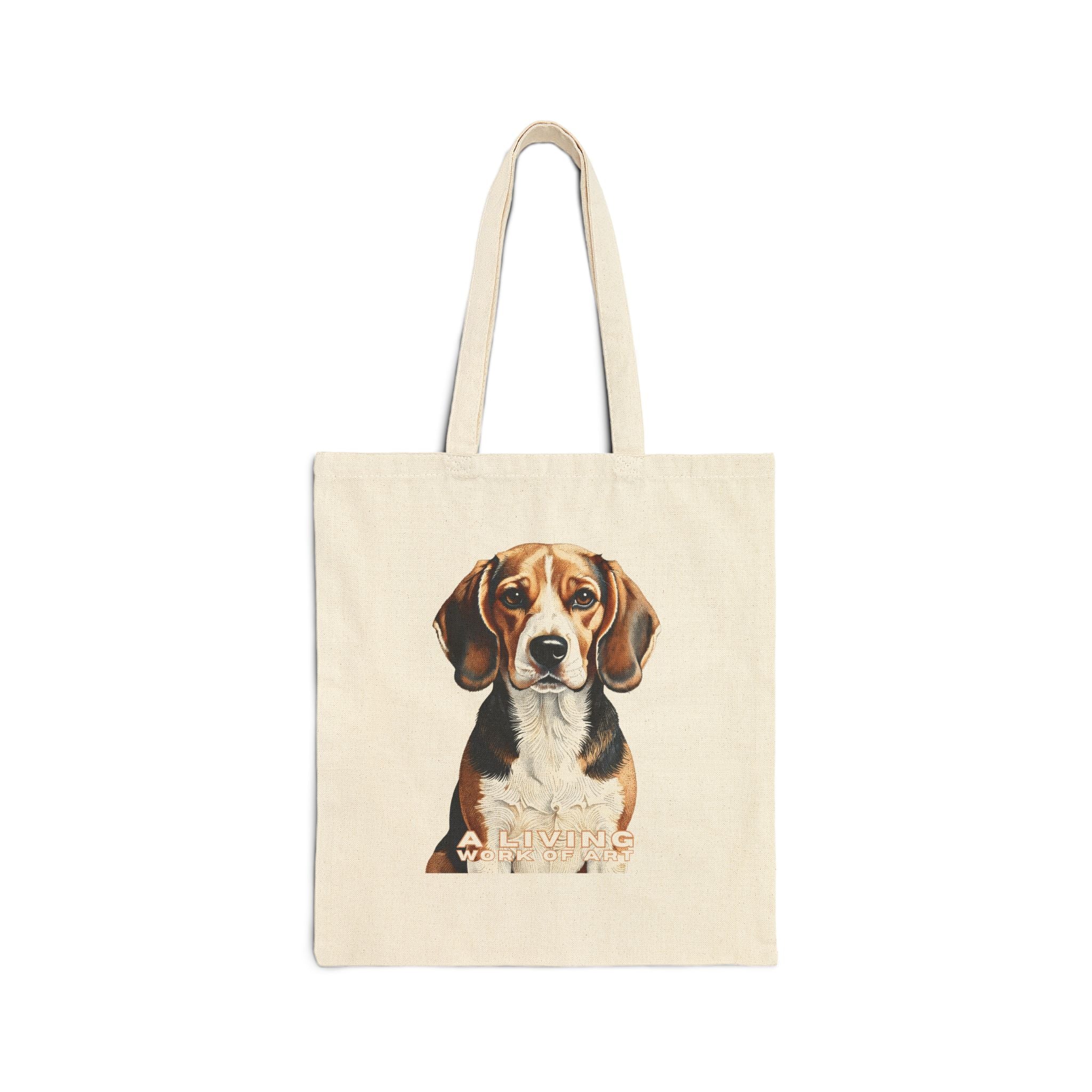 Beagle Tote Bag | Living Work of Art Collection | Pointillism Style