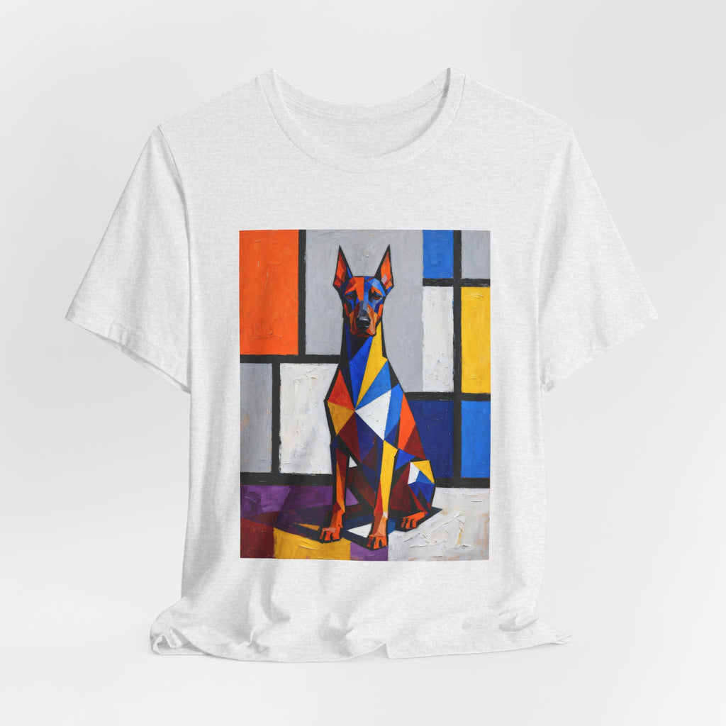 Doberman Pinscher T Shirt | Living Work of Art Collection | Cubist Style