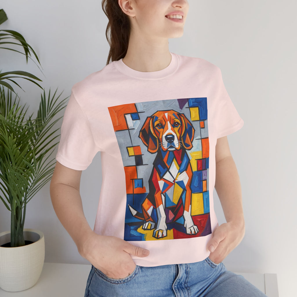 Beagle T Shirt | Living Work of Art Collection | Cubist Style