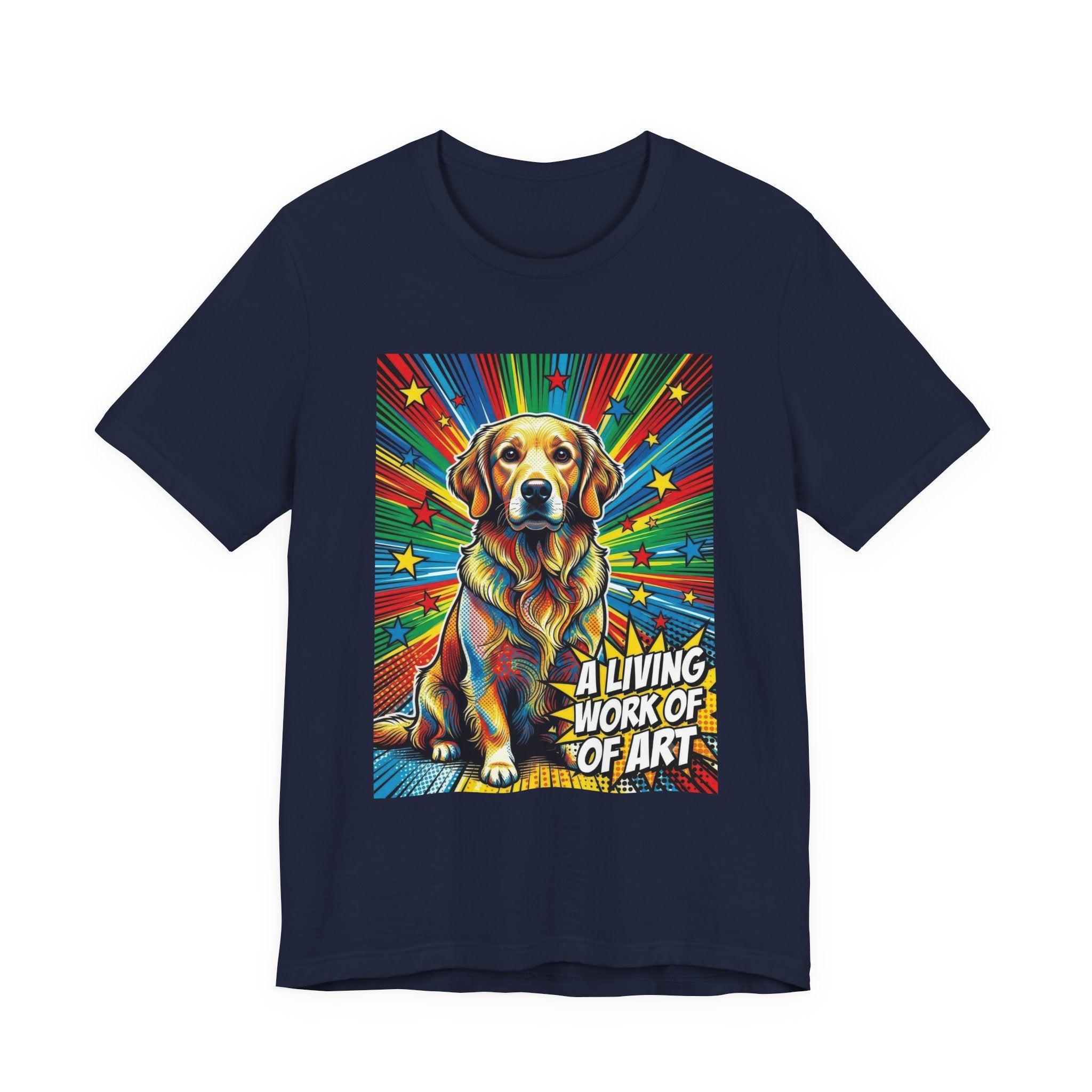 Golden Retriever T Shirt | Living Work of Art Collection | Pop Art