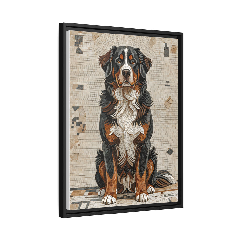 Bernese Mountain Dog Canvas Wall Art | Living Work of Art Collection | Mosaic Style Print