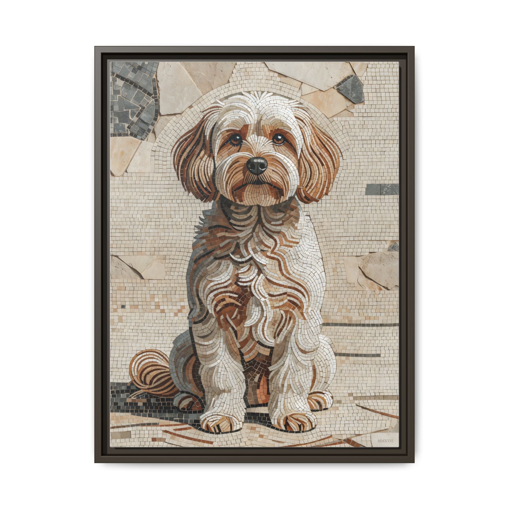 Maltipoo Canvas Wall Art | Living Work of Art Collection | Mosaic Style Print