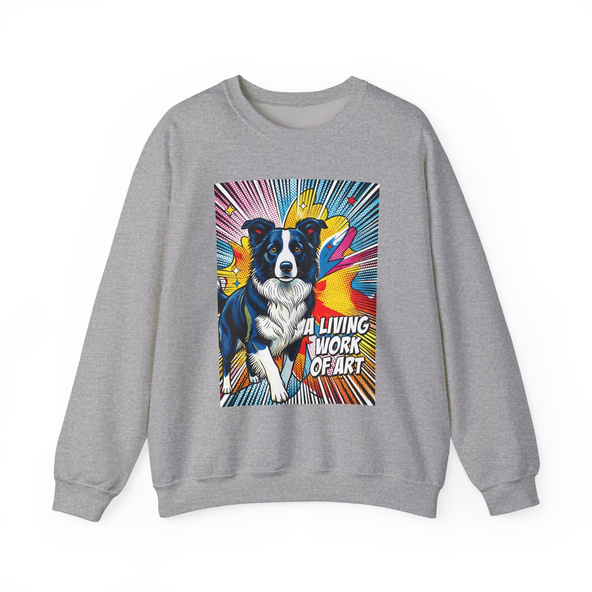 Border Collie Sweatshirt | Living Work of Art Collection | Pop Art