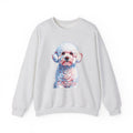 Bichon Frise Sweatshirt | Living Work of Art Collection | Pointillism Style