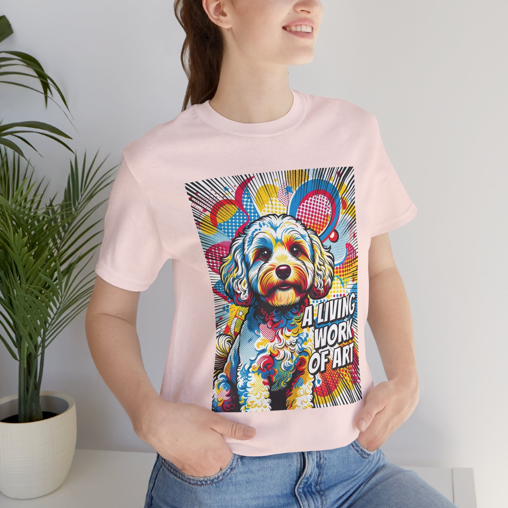 Cavapoo T Shirt | Living Work of Art Collection | Pop Art