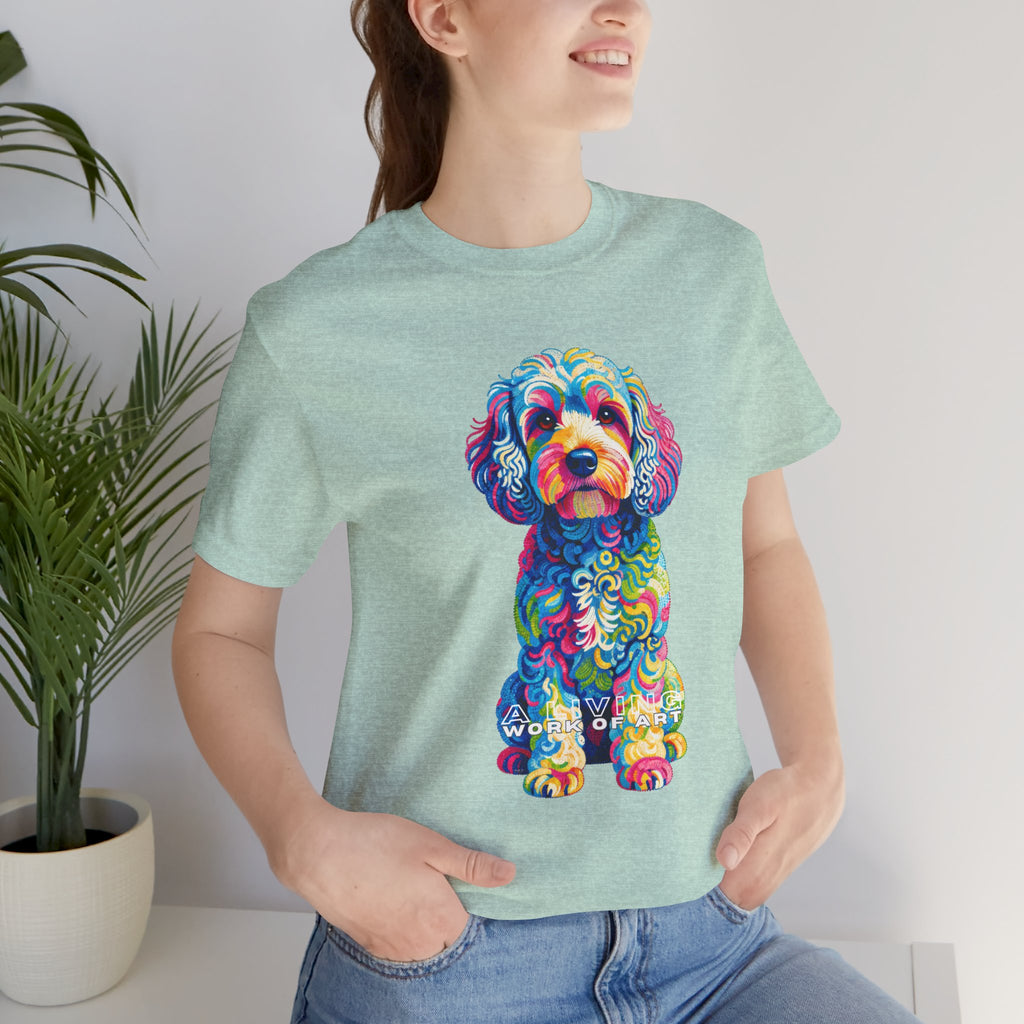 Cockapoo T Shirt | Living Work of Art Collection | Pointillism Style
