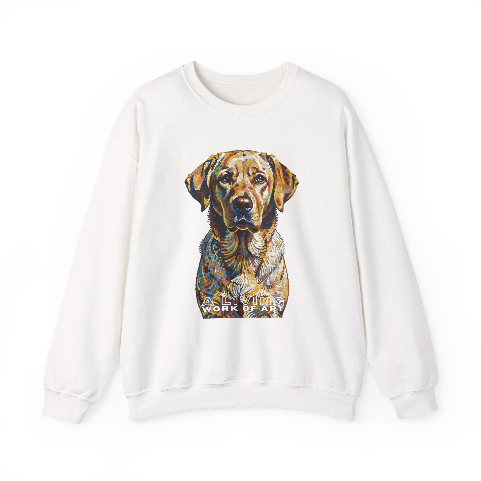 Labrador Retriever Sweatshirt | Living Work of Art Collection | Pointillism Style