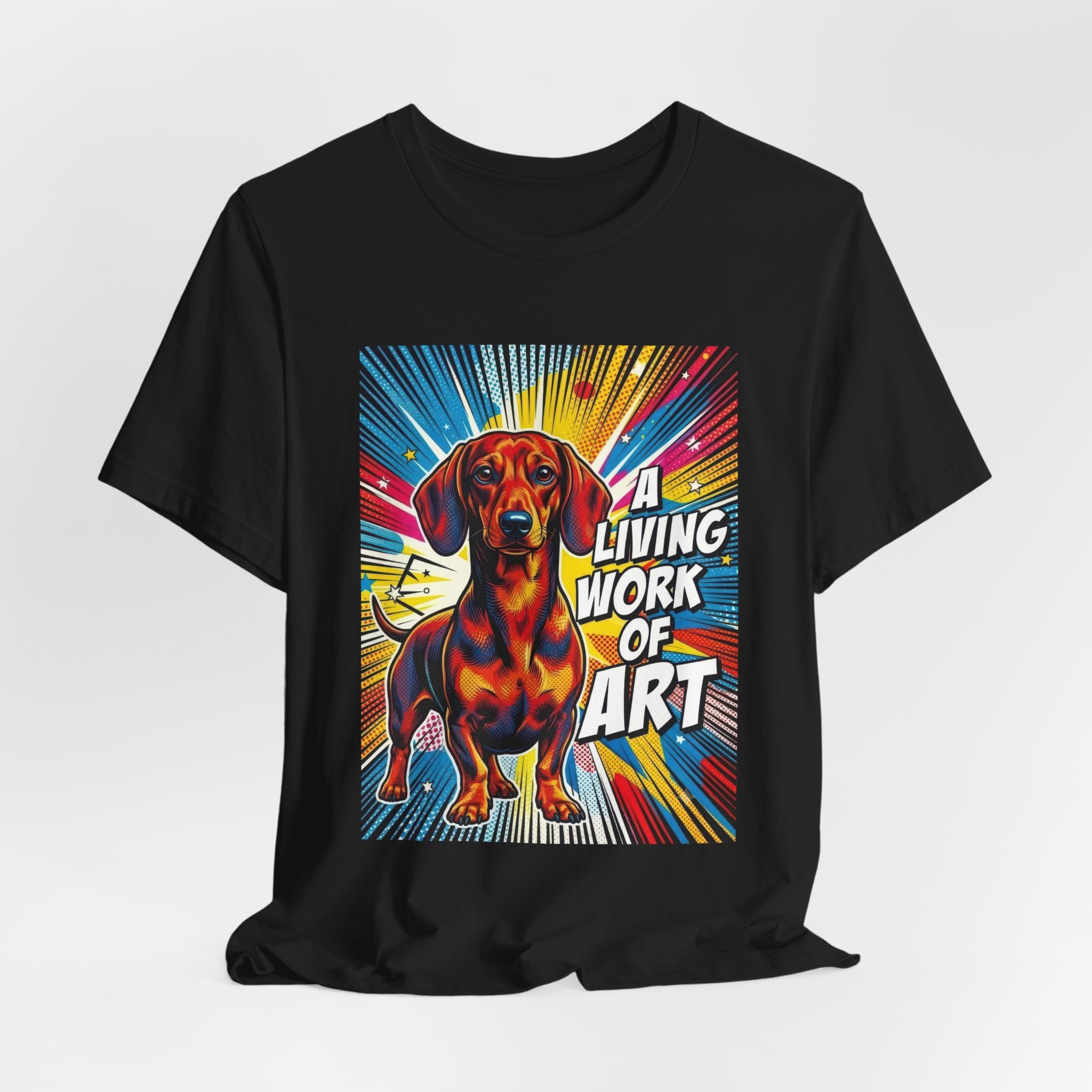 Dachshund T Shirt | Living Work of Art Collection | Pop Art