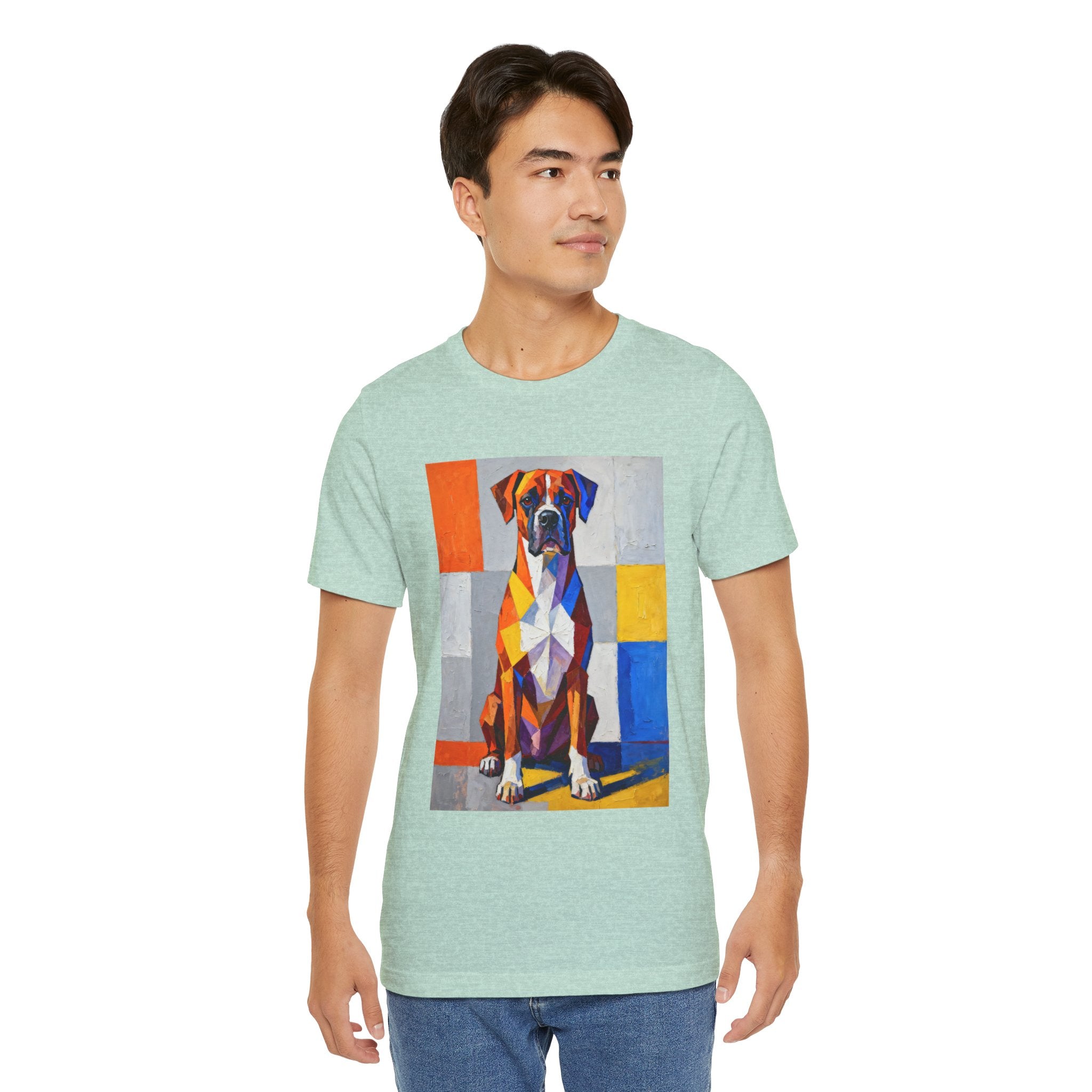 Boxer T Shirt | Living Work of Art Collection | Cubist Style