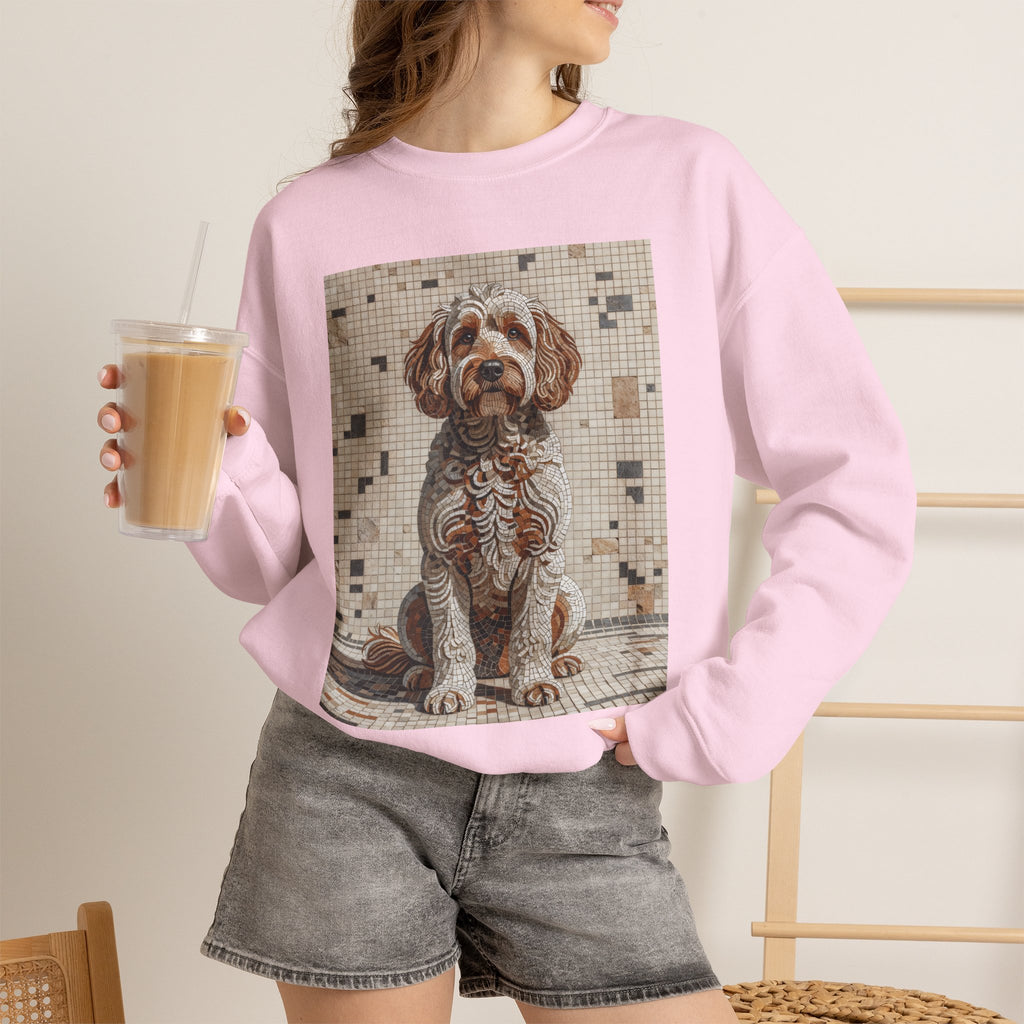 Schnoodle Sweatshirt | Living Work of Art Collection | Mosaic Style