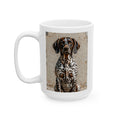 German Shorthaired Pointer Coffee Mug | Living Work of Art Collection | Mosaic Style