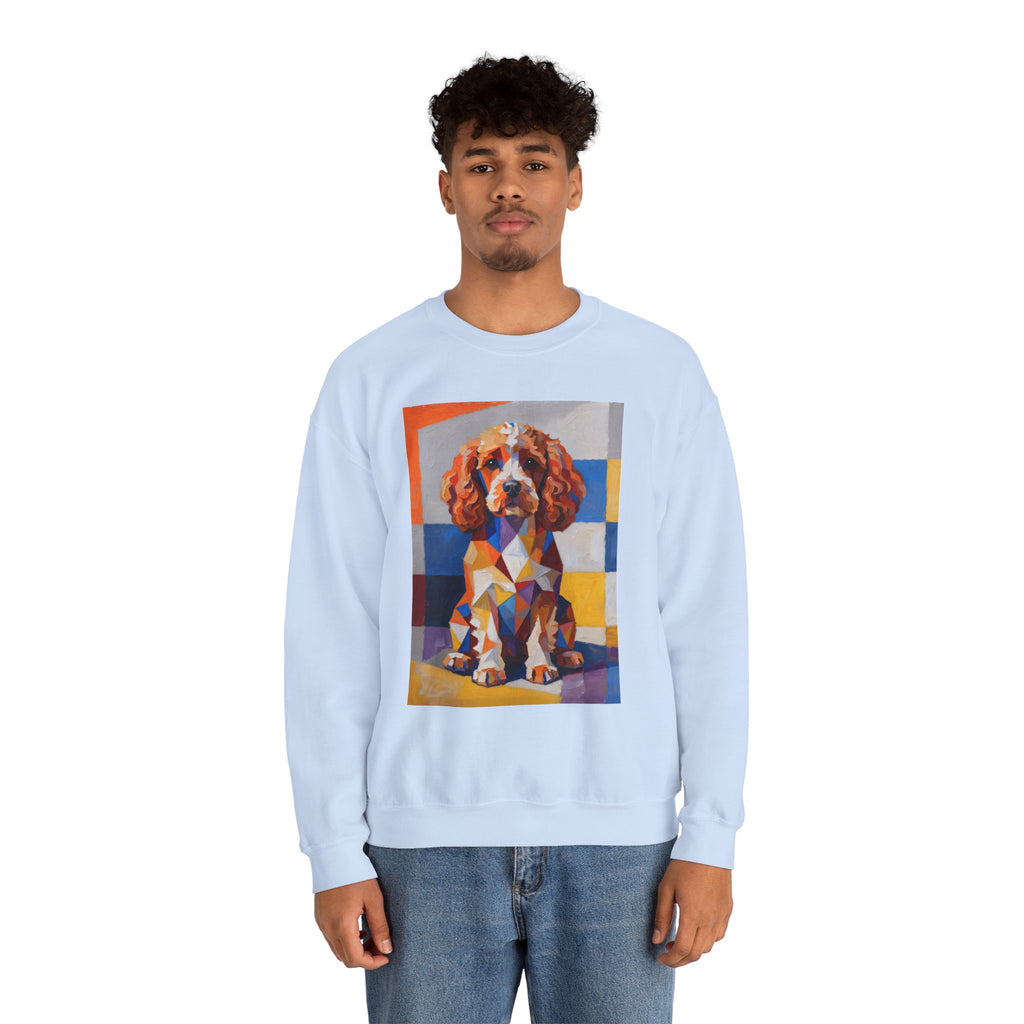Cavapoo Sweatshirt | Living Work of Art Collection | Cubist Style