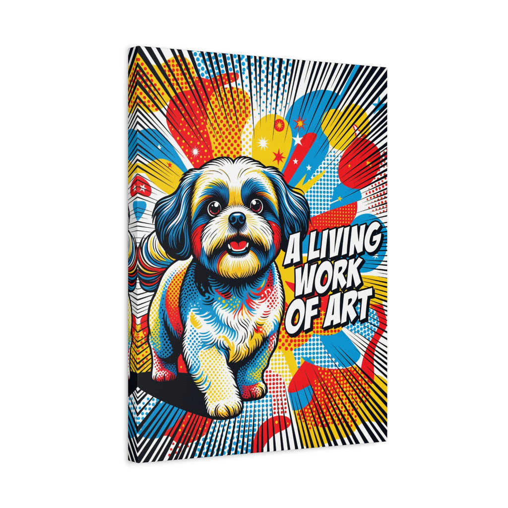Shih Tzu Canvas Wall Art | Living Work of Art Collection | Pop Art Print