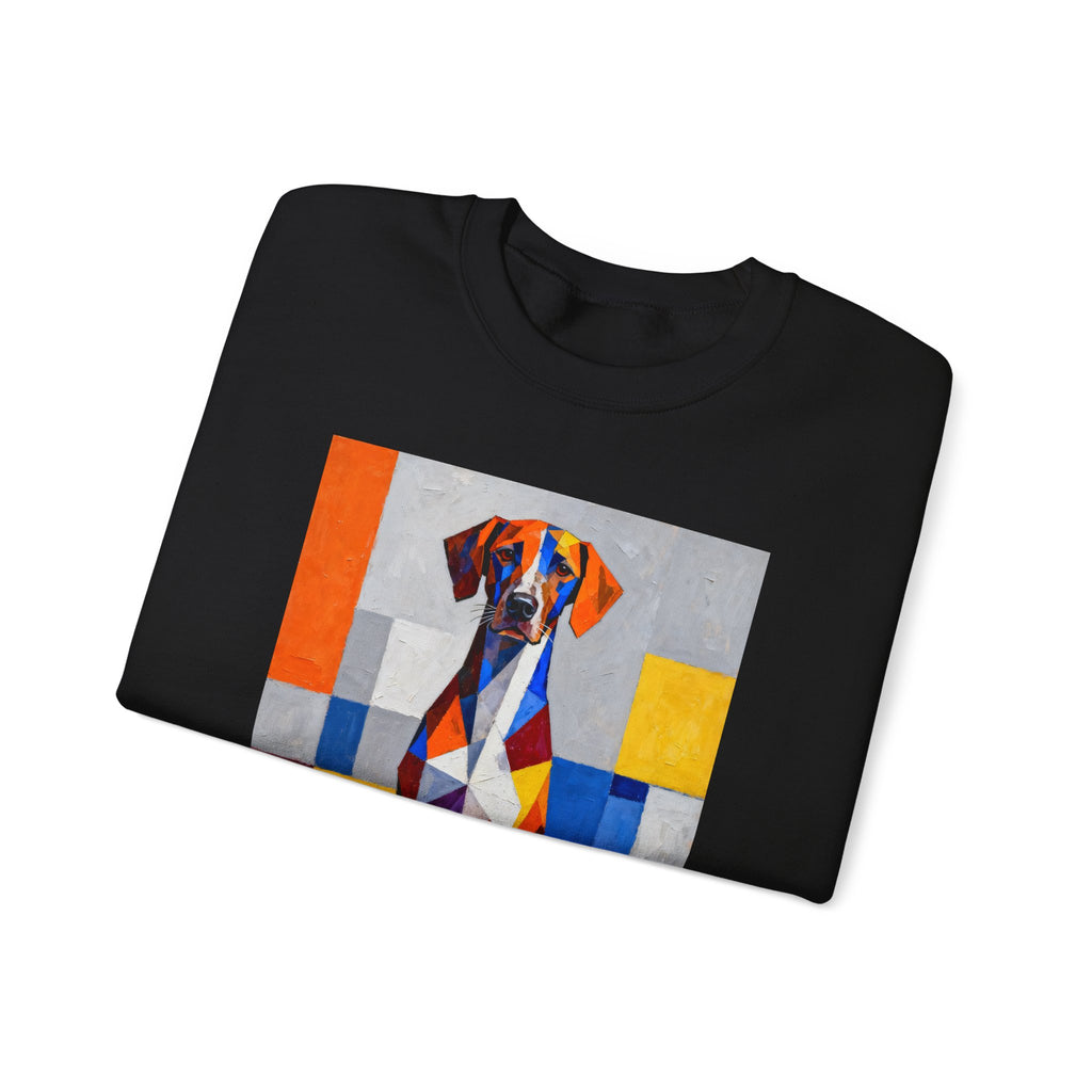 German Shorthaired Pointer Sweatshirt | Living Work of Art Collection | Cubist Style