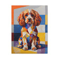 Cavapoo Canvas Wall Art | Living Work of Art Collection | Cubist Style Print