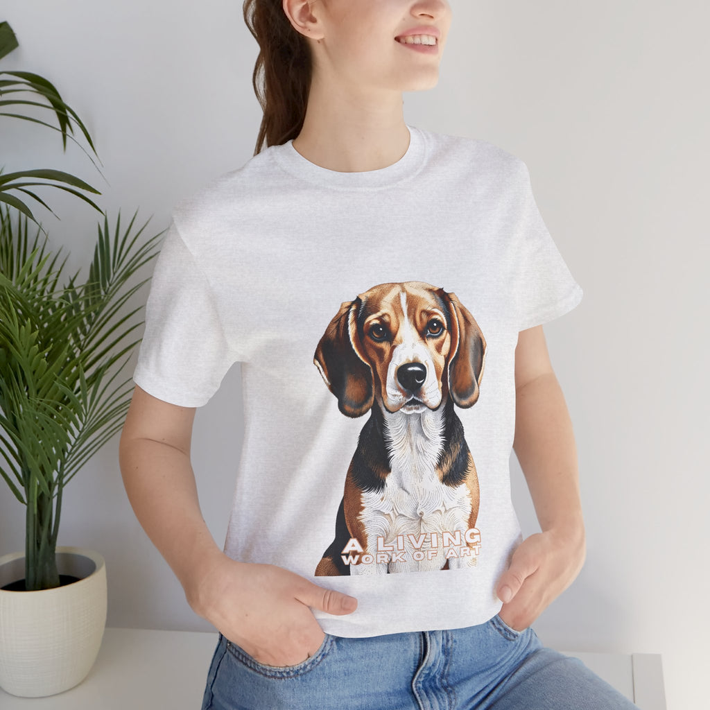 Beagle T Shirt | Living Work of Art Collection | Pointillism Style